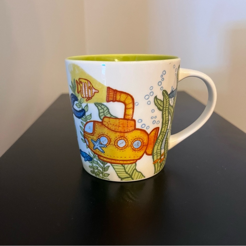 NWT Starbucks 2010 Ceramic Under The Sea Coffee Mug 8 OZ Espresso Submarine